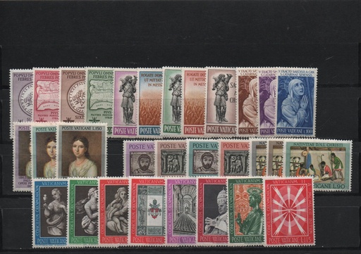 AÑO 1962 COMPLETO SELLOS VATICANO