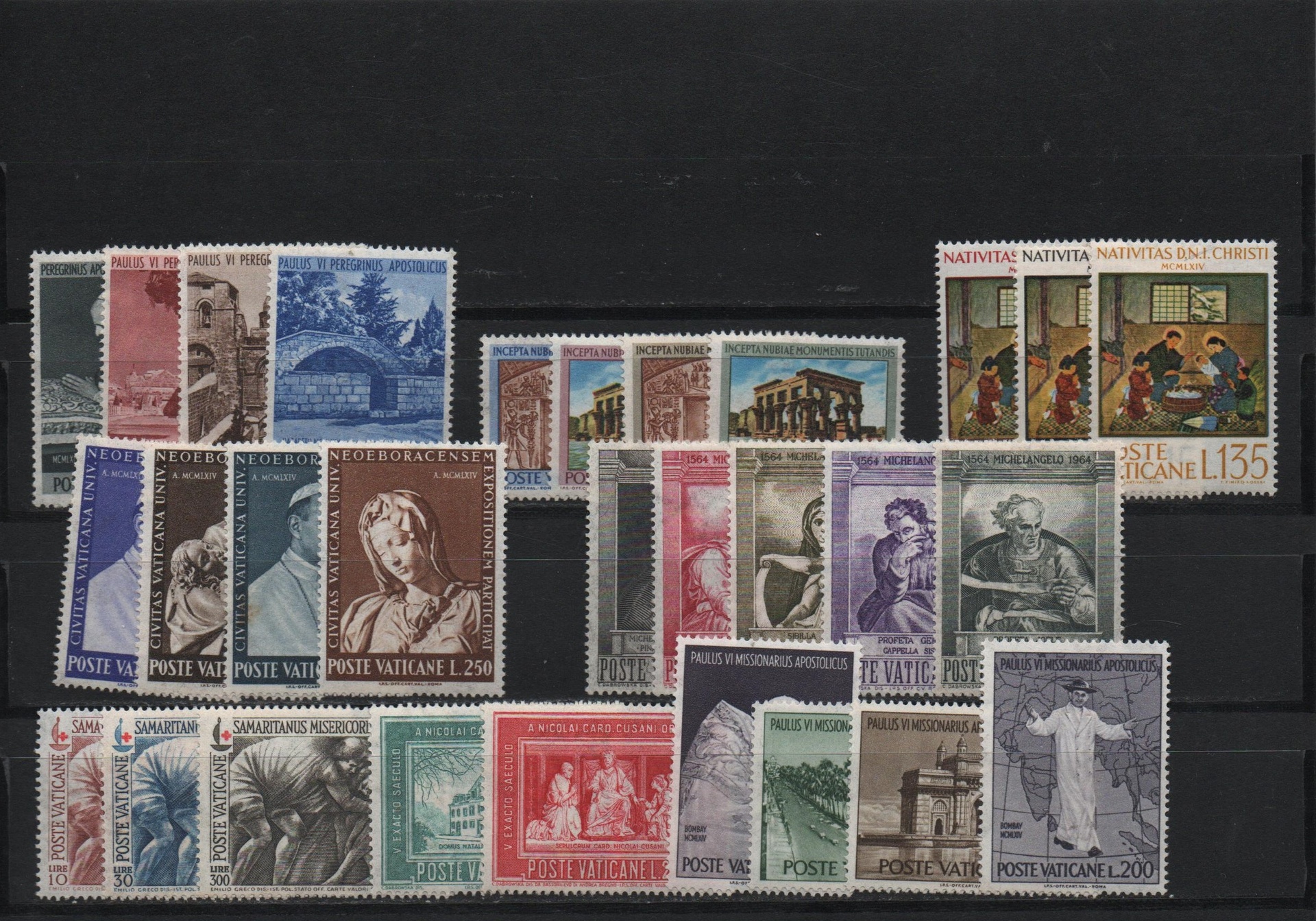 AÑO 1964 COMPLETO SELLOS VATICANO