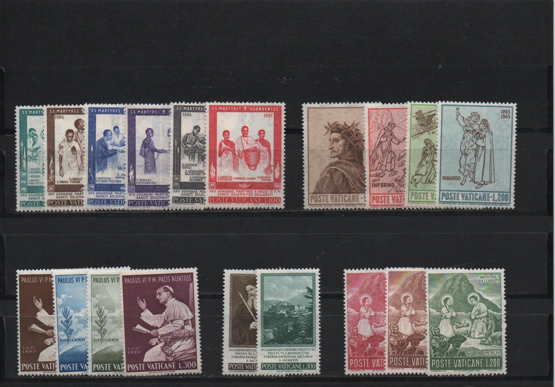AÑO 1965 COMPLETO SELLOS VATICANO