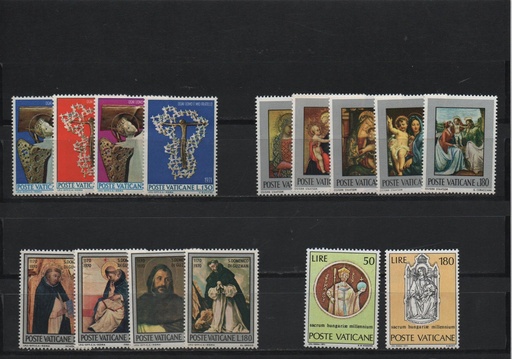 AÑO 1971 COMPLETO SELLOS VATICANO
