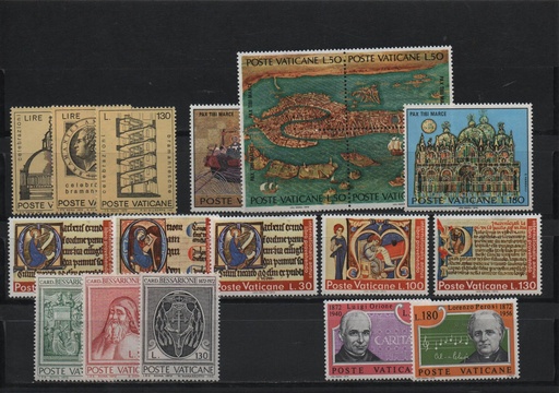 AÑO 1972 COMPLETO SELLOS VATICANO