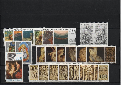 AÑO 1977 COMPLETO SELLOS VATICANO