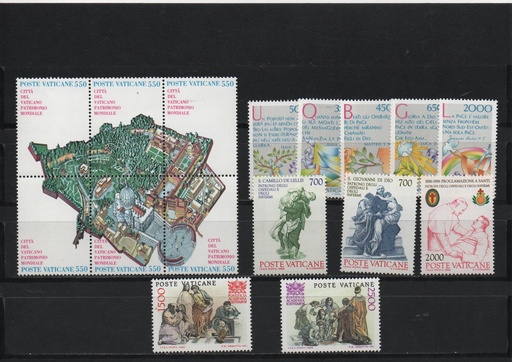 AÑO 1986 COMPLETO SELLOS VATICANO