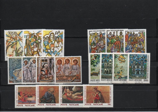 AÑO 1990 COMPLETO SELLOS VATICANO