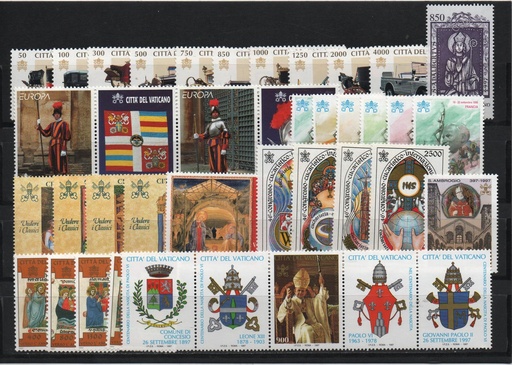 AÑO 1997 COMPLETO SELLOS VATICANO