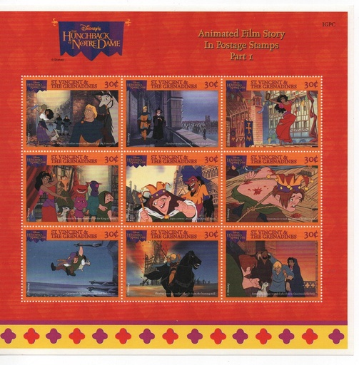 SANT VICENT-GRENADINES DEL AÑO 1996 DE WALT DISNEY