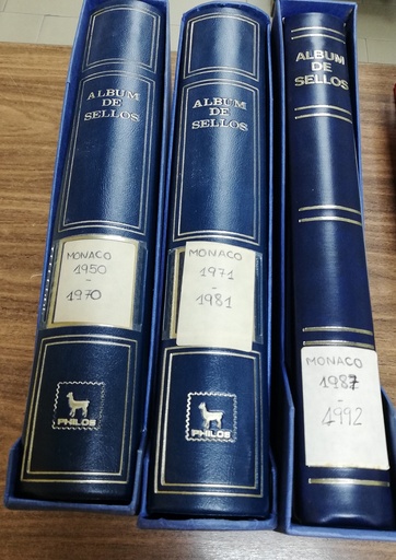 COLECCION SELLOS MONACO AÑO 1950 A 1992