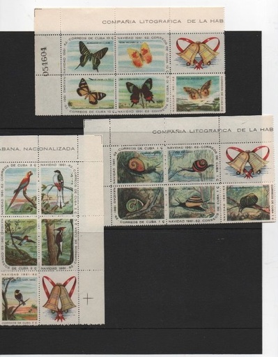 COLECCION SELLOS CUBA DEL AÑO 1961