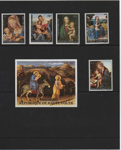 COLECCION SELLOS ALTO VOLTA DEL AÑO 1972