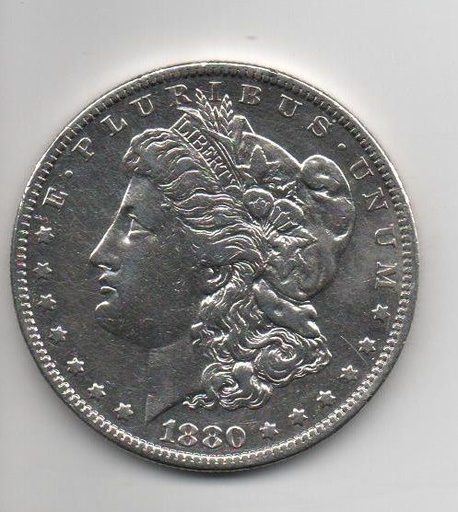 ESTADOS UNIDOS DEL AÑO 1880 DE 1 DOLAR