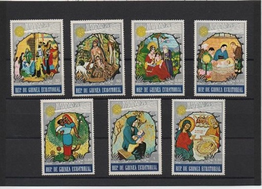 GUINEA ECUATORIAL DEL AÑO 1974 NAVIDAD