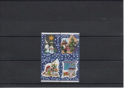SUECIA DEL AÑO 1991 NAVIDAD