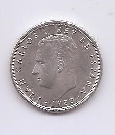 ESPAÑA DEL AÑO 1980*80 DE 5 PESETAS