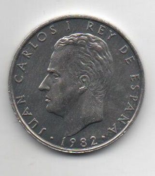 ESPAÑA DEL AÑO 1982 DE 2 PESETAS