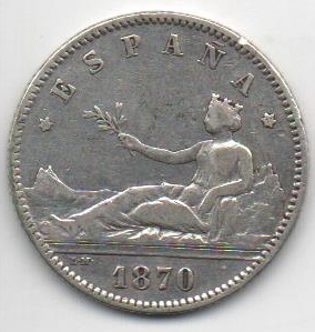 ESPAÑA I REPUBLICA DEL AÑO 1970 *73 DE 1 PESETA