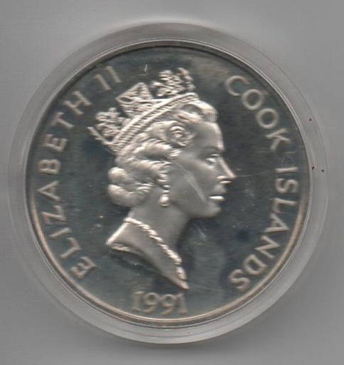 ISLAS COOK DEL AÑO 1991 DE 50 DOLARES