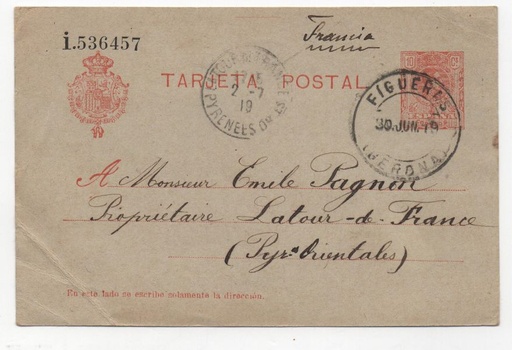 ESPAÑA POSTAL Nº 8 DE ALFONSO XII