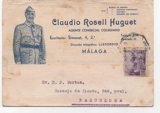 ESPAÑA POSTAL Nº 24 DE FRANCO