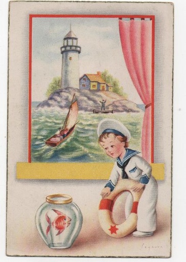 ESPAÑA POSTAL Nº 5 NIÑO MARINERO