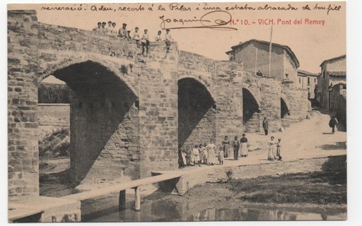 ESPAÑA POSTAL Nº 27 VICH PONT DEL REMEY