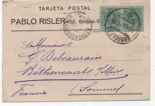 ESPAÑA POSTAL Nº 37 T. POSTAL (PABLO RISLER)