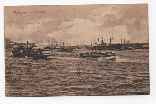 ROTTERDAM POSTAL N-6 BLANCO Y NEGRO