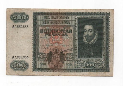 ESTADO ESPAÑOL AÑO 1940 (09/01) DE 500 PESETAS