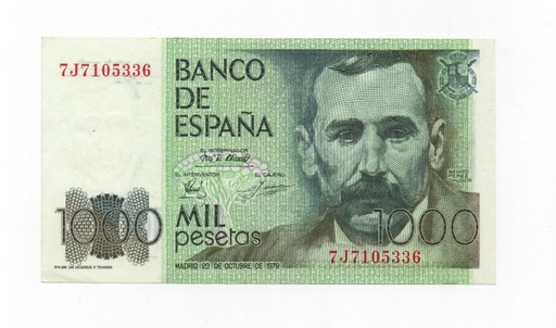 REINADO JUAN CARLOS I AÑO 1979 (23/10) DE 1000 PESETAS