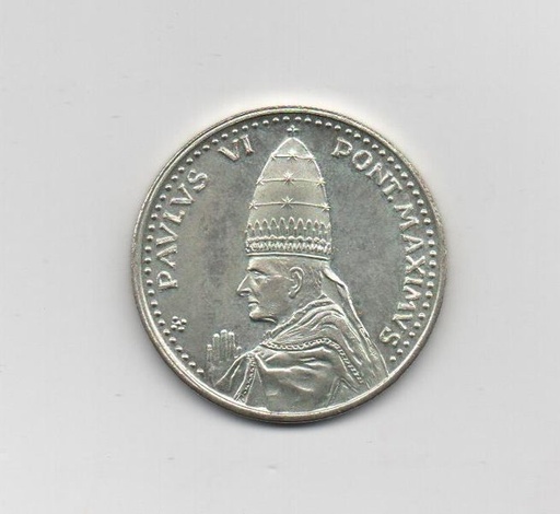 ESPAÑA- MEDALLA DE PLATA -PAPA PABLO VI PONTIFICE MAXIMO DE 1975