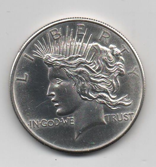 UNITED STATES 1 OUNCE TROY PEACE