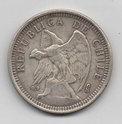 CHILE 1927 5 PESOS