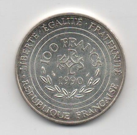 FRANCE FROM THE YEAR 1990 OF 100 FRANCS