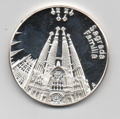 ESPAÑA- MEDALLA DE PLATA -SAGRADA FAMILIA BARCELONA ´92