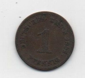 ALEMANIA IMPERIO DEL AÑO 1895 LETRA A DE 1 PFENNIG