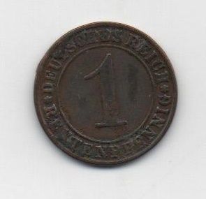 GERMANY 1923 WEIMAR REPUBLIC LETTER A 1 REICHSPFENNIG
