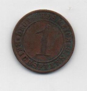 ALEMANIA DEL AÑO 1931 IMPERIO REPUBLICA WEIMAR LETRA A DE 1 REICHSPFENNIG