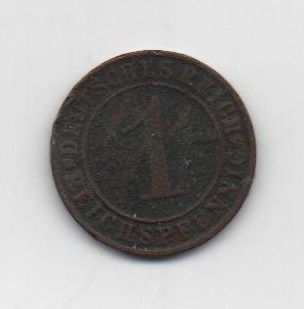 ALEMANIA IMPERIO REPUBLICA WEIMAR DEL AÑO 1934 LETRA J DE 1 REICHSPFENNIG