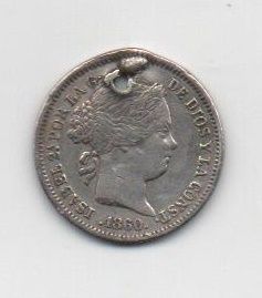 ESPAÑA ISABEL II DEL AÑO 1860 DE 1 REAL