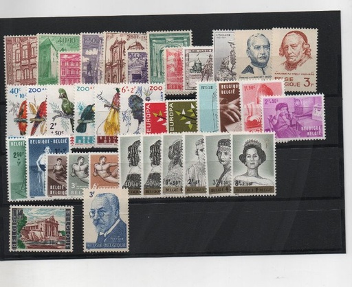 BELGICA AÑO COMPLETO DE 1962