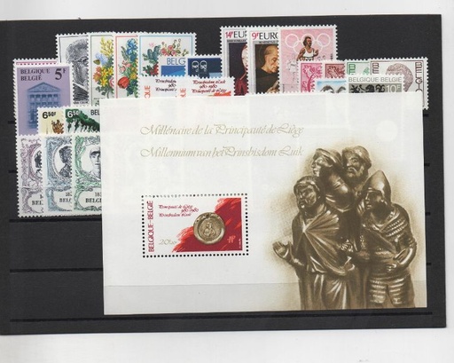 BELGICA AÑO COMPLETO DE 1980