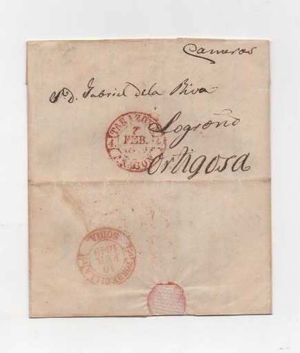 ESPAÑA Nº 4 ARAGON-TARAZONA DEL 07-02-1849