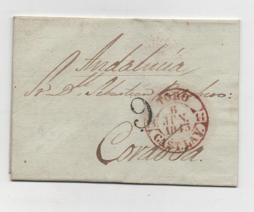 ESPAÑA Nº 21 CASTILLA LA VIEJA -TORO DEL 06-06-1843