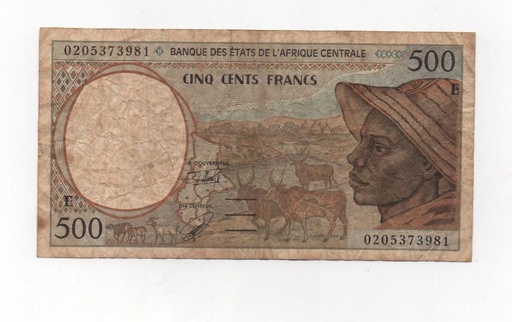AFRICA CENTRAL DEL AÑO 1994 DE 500 FRANCOS