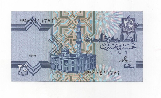 EGIPTO DEL AÑO 2008 DE 25 PIASTRAS