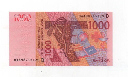 MALI DEL AÑO 2003 DE 1000 FRANCOS