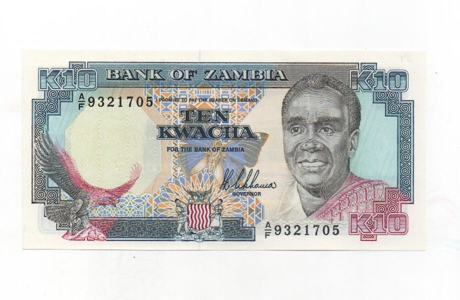 ZAMBIA DEL AÑO 1992 DE 20 KWACHA