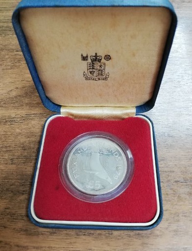 ISLAS FALKLAND DEL AÑO 1979 DE 5 LIBRAS
