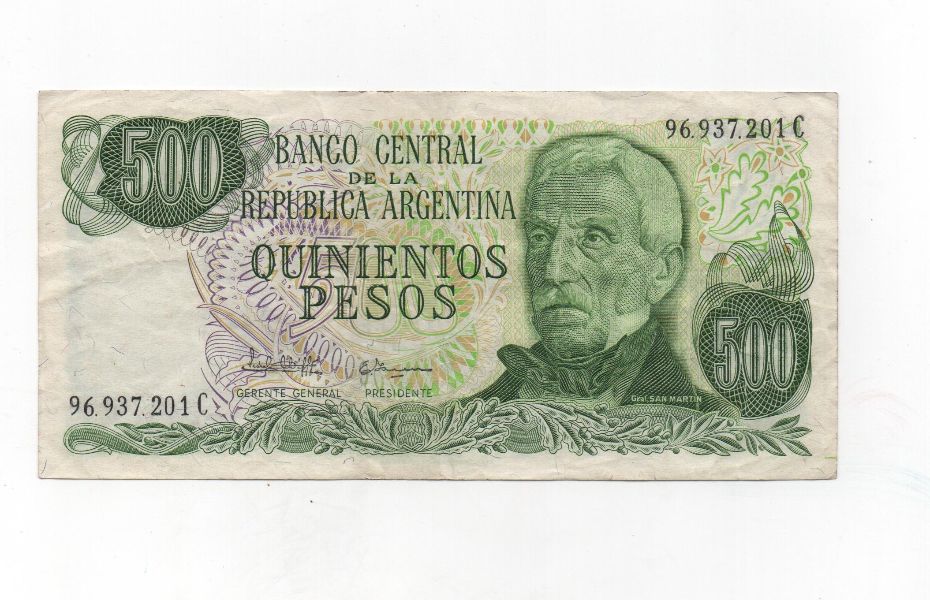 ARGENTINA 1977-1982 500 Pesos