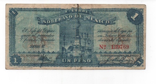 MEXICO DEL AÑO 1915 DE 1 PESO