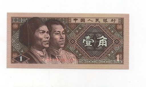 CHINA DEL AÑO 1980 DE 1 JIAO